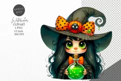 Halloween clipart, Witch clipart, Autumn clipart Product Image 1