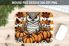 Owl Mouse pad Sublimation - Thanksgiving PNG Design Product Image 1