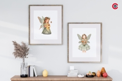 Whimsical Floral Fairy Girls Clipart Bundle Product Image 11