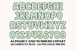 Easter Day Alphabet png clipart, easter day letters doodle Product Image 5