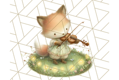 Acorn Village Clipart PNG, Fall Animal Png Product Image 3