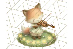 Acorn Village Clipart PNG, Fall Animal Png Product Image 3