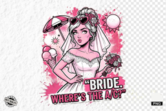 Summer Wedding Bride PNG Sublimation - Wedding PNG Product Image 1