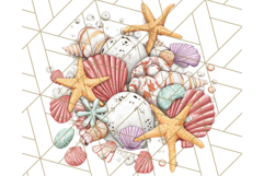 Coastal Cottagecore Summer Clipart PNG, Beachy Calm Vibes Product Image 3