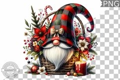 Christmas Gnome Sublimation - Clipart PNG Design Product Image 1