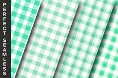 Frozen Mint Gingham Digital Papers 20 Variations Product Image 5