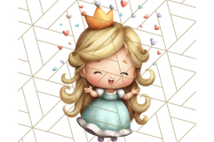Princess Clipart PNG, Cute Royal Girl Clip Art Product Image 3