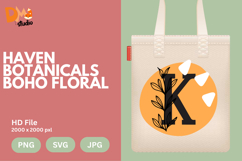 Haven Botanicals Boho Floral Monogram Product Image 1