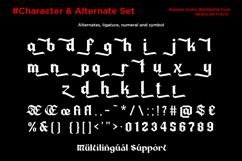 Mantela - Gothic Blackletter Font Product Image 11