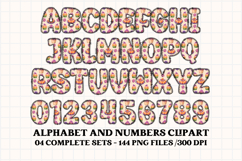 Halloween Alphabet png clipart, halloween letters doodle Product Image 5