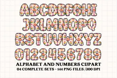 Halloween Alphabet png clipart, halloween letters doodle Product Image 5