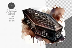 Halloween clipart, Coffin clipart, Gothic clipart Product Image 1