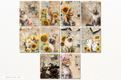 Ephemera Spring Cats Junk Journal Png Product Image 3