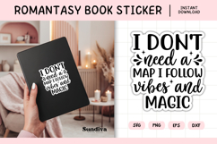 Printable Magic and Fantasy Book Lover Sticker | Vibes Product Image 1