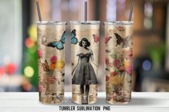 Vintage Tumbler Wrap Sublimation Design |Tumbler Wrap Product Image 3