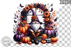 Halloween Gnome Sublimation - Halloween Clipart PNG Product Image 1