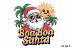 Boa Boa Santa Svg | Christmas Svg | Svg Cut Files Product Image 1