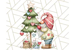 Scandinavian Christmas Gnomes Clipart PNG, Cute Gnome Png Product Image 3