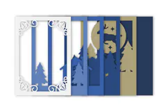 Winter 3D Layered Paper Cut - Christmas SVG Product Image 3
