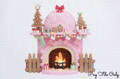 Pink Christmas Gingerbread sublimation Clipart PNG Product Image 1