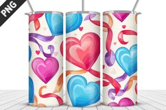 Lovely Hearts Tumbler Design | Valentine&#039;s Day Tumbler Wrap Product Image 4