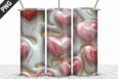 Valentines Love Skinny Tumbler PNG Wrap| Valentines Tumbler Product Image 4