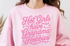 Hot Girls Have Grandma Hobbies PNG and SVG, 9 Colors Product Image 3