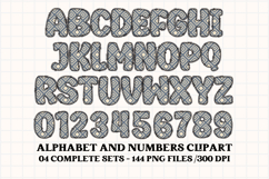 Fall Autumn Alphabet png clipart, fall autumn letters doodle Product Image 5