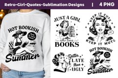 Retro Girl Quotes PNG Sublimation, Retro Girl Quotes Png Product Image 1