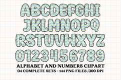 Baby Boy Digital Papers, Baby Boy doodle letters Product Image 6