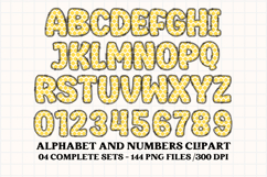 Easter Day Alphabet png clipart, easter day letters doodle Product Image 5