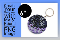 Gorgeous Round Design Sublimation PNG , Leopard Print Product Image 1