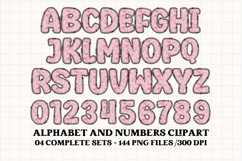 Love Story Alphabet &amp; Numbers Clipart - PNG 300 DPI Product Image 5