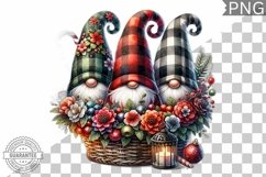 Christmas Gnome Sublimation - Clipart PNG Design Product Image 1