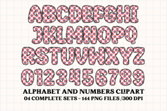 4th July Alphabet png clipart, independence letters doodle Product Image 5