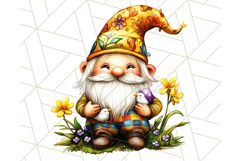 Easter Gnome PNG, Spring Bunny Clipart, Cute Digital Art Product Image 3