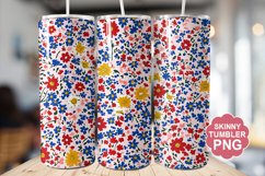 Floral Pattern Tumbler | Floral Tumbler Wrap Product Image 1