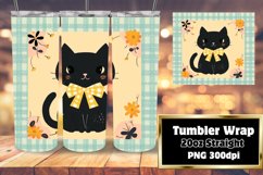 Cute and Colorful Cat Tumbler Wrap Design Product Image 1