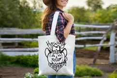 Halloween Cowboy Cut file Howdy Pumpkin Cowboy SVG tshirt Product Image 5