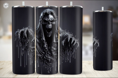 3 Scary Tumbler Wrap Sublimations, 20 oz Product Image 4