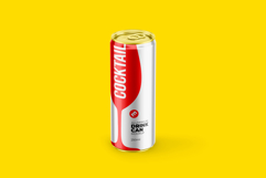 Slim 250ml Aluminium Can Mockup Product Image 10