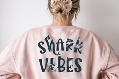 Shark Font | Ocean Font SVG OTF DXF | Summer Alphabet Product Image 3
