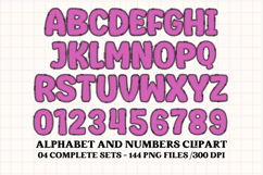Happy Birthday Alphabet, birthday letters doodle clipart Product Image 5