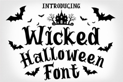 Wicked Halloween Font Spooky Gothic Typeface for Crafts Product Image 1