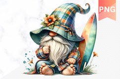 Summer Gnome Sublimation - Clipart PNG Product Image 1