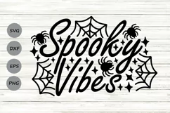 Spooky Vibes Svg, Halloween Svg, Spooky Svg, Happy Halloween Product Image 1