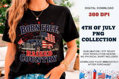 Born Free Raised Country PNG | Sublimation DTF Product Image 11