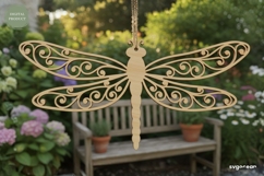 Spring Dragonfly Ornaments SVG Bundle | Glowforge | Laser Product Image 4
