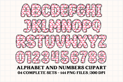 Valentine Alphabet Clip Art, valentines day letters doodle Product Image 5