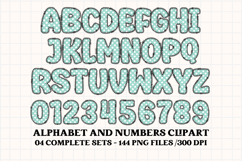Baby Boy Alphabet PNG Clip Art, baby boy letters doodle Product Image 5